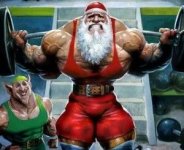 Muscle merry christmas