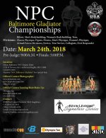 2018NPC Baltimore Gladiator Championships