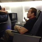 Arnold schwarzenegger on the plane