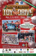 Muscle beach Toy Drive